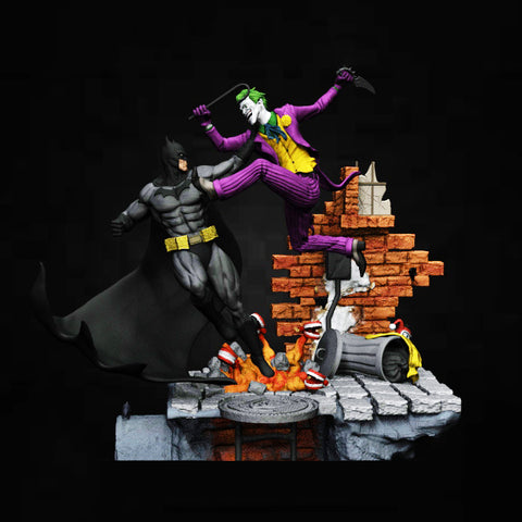 Batman vs Joker 3D model ready print