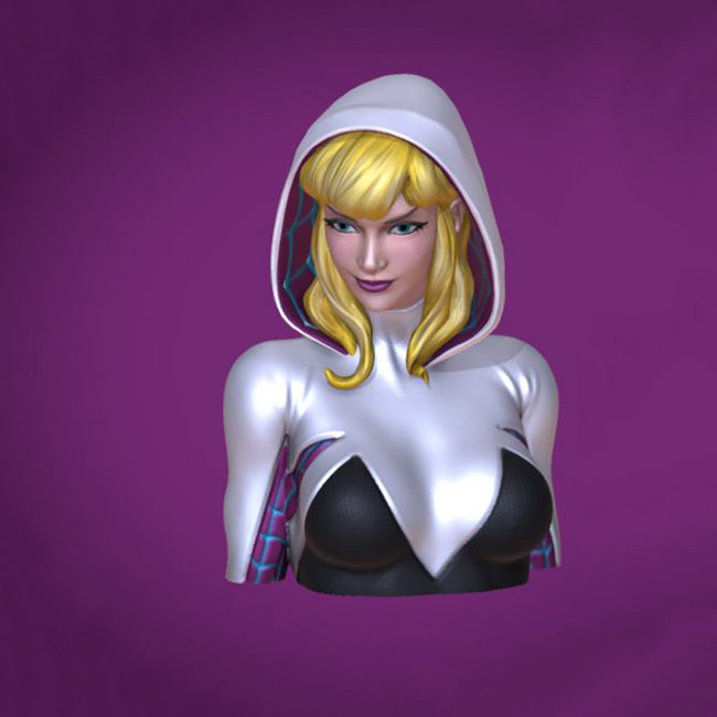 Spider Gwen Bust 3D Model Ready to Print STL – 3DModel Pro