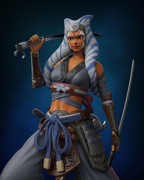 Ahsoka Tano Samurai Concept - Star Wars 3D Model Ready to Print