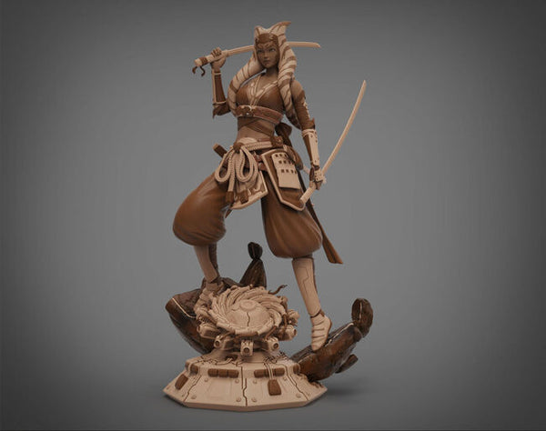 Ahsoka Tano Samurai Concept - Star Wars 3D Model Ready to Print