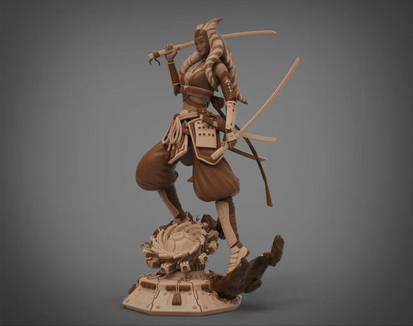 Ahsoka Tano Samurai Concept - Star Wars 3D Model Ready to Print
