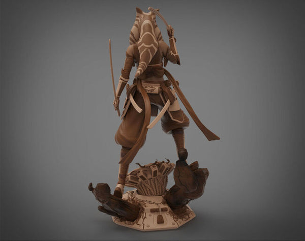 Ahsoka Tano Samurai Concept - Star Wars 3D Model Ready to Print
