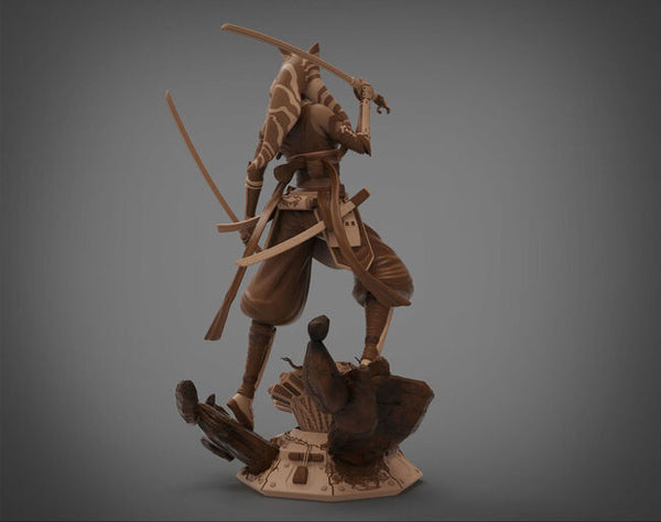 Ahsoka Tano Samurai Concept - Star Wars 3D Model Ready to Print
