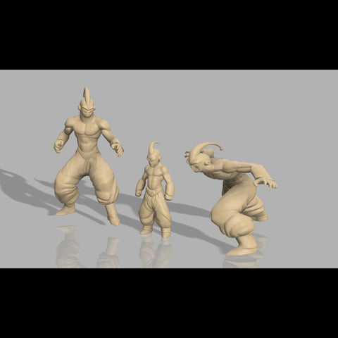 All Buu Dragon Ball Z 3D Model Ready to Print