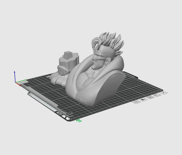 Android 16 Bust 3D Model Ready to Print