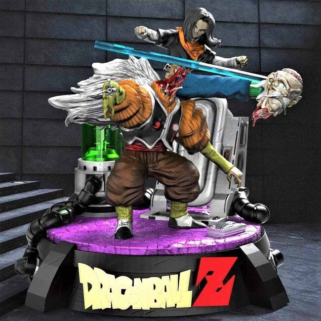 Android 17 vs Dr Gero 3D Model Ready to Print