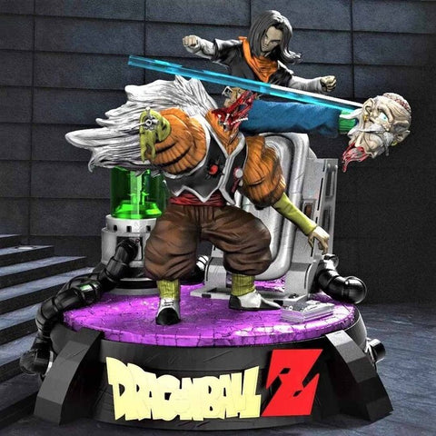 Android 17 vs Dr Gero 3D Model Ready to Print