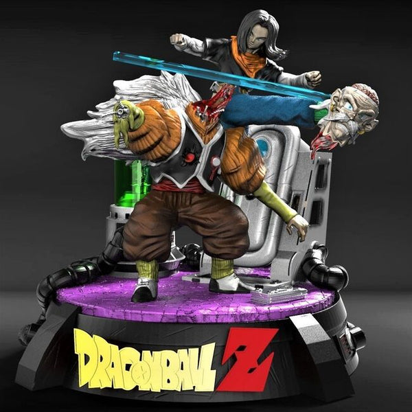 Android 17 vs Dr Gero 3D Model Ready to Print
