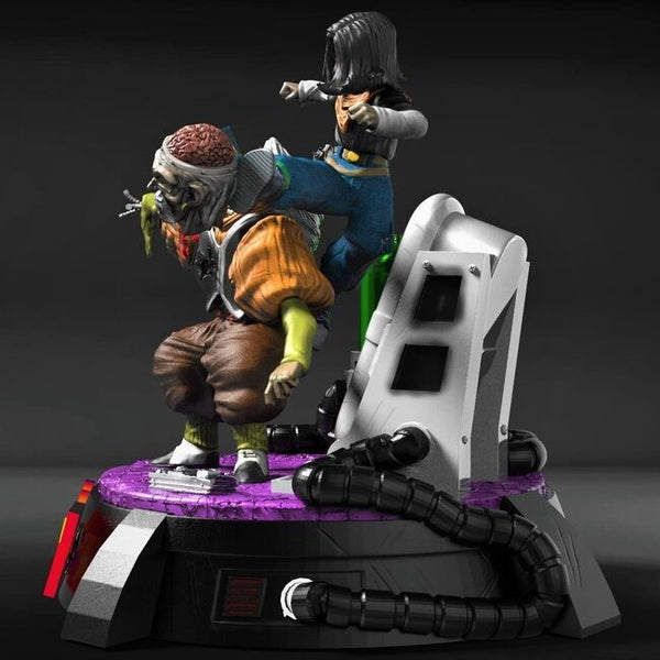 Android 17 vs Dr Gero 3D Model Ready to Print