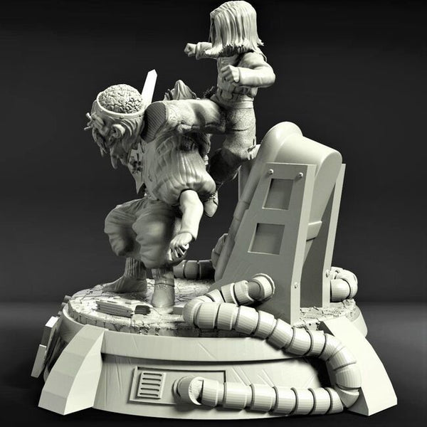 Android 17 vs Dr Gero 3D Model Ready to Print