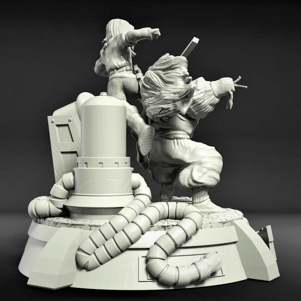 Android 17 vs Dr Gero 3D Model Ready to Print