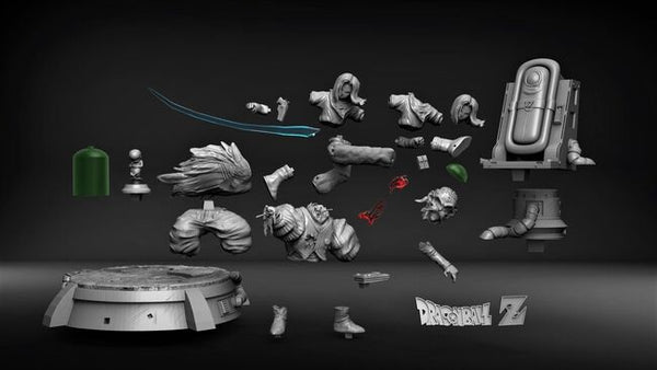 Android 17 vs Dr Gero 3D Model Ready to Print