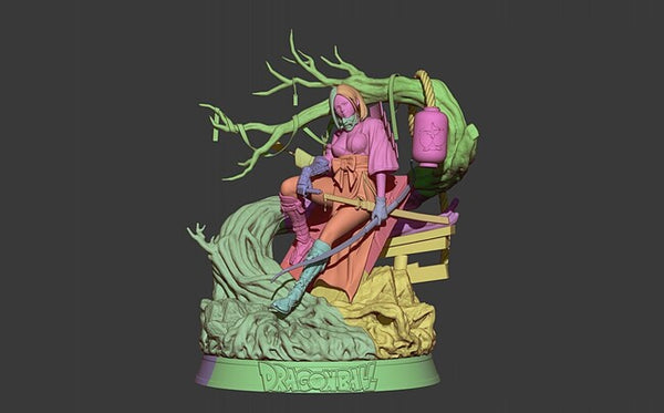 Android 18 Samurai Dragon Ball 3D Model Ready to Print