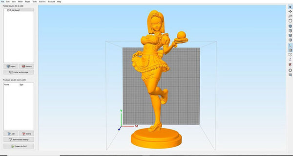 Android 18 Sexy Maid 3D Model Ready to Print
