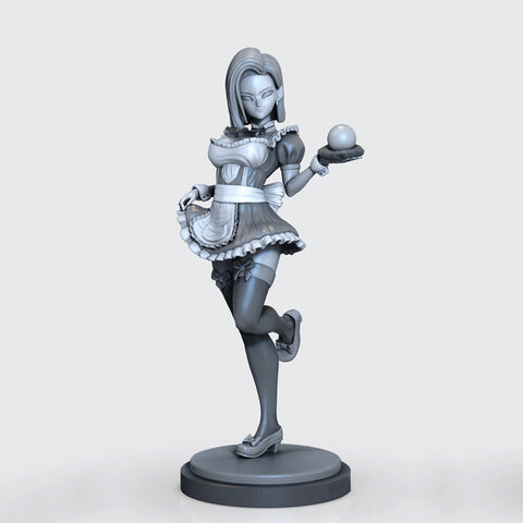Android 18 Sexy Maid 3D Model Ready to Print