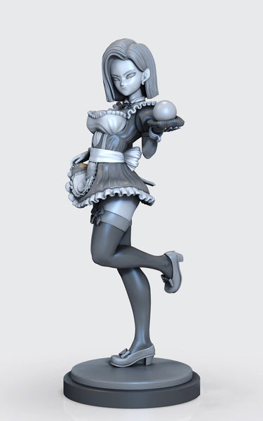 Android 18 Sexy Maid 3D Model Ready to Print
