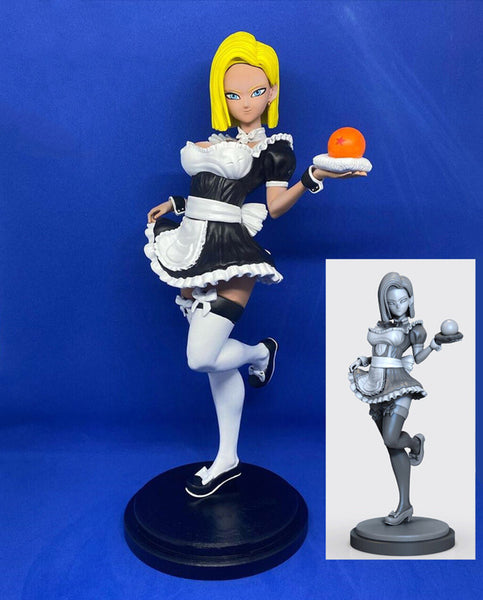 Android 18 Sexy Maid 3D Model Ready to Print