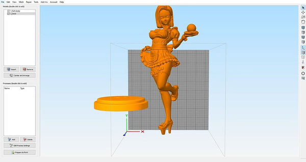 Android 18 Sexy Maid 3D Model Ready to Print