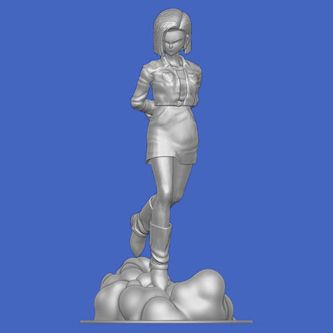 Android 18 Statue 3D Model Ready to Print