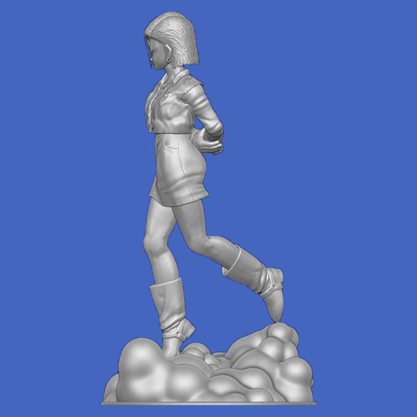 Android 18 Statue 3D Model Ready to Print