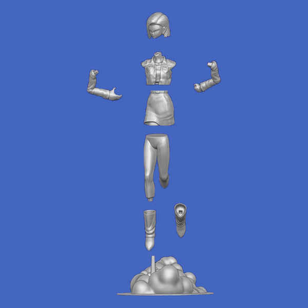 Android 18 Statue 3D Model Ready to Print