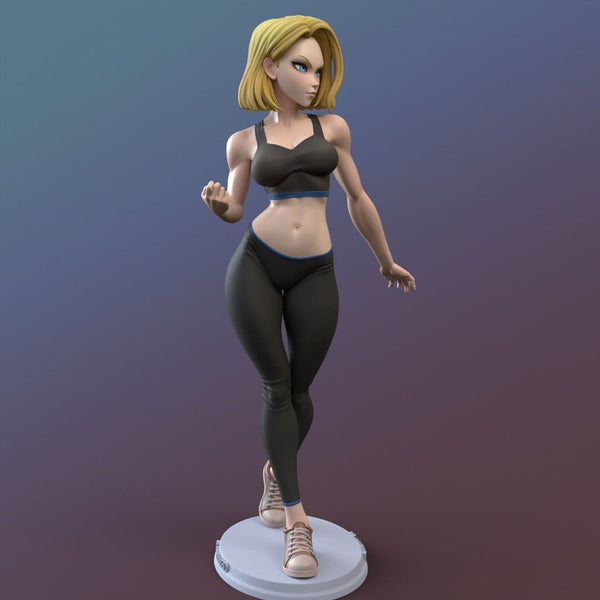 Android 18 Version SFW NSFW 3D Model Ready to Print