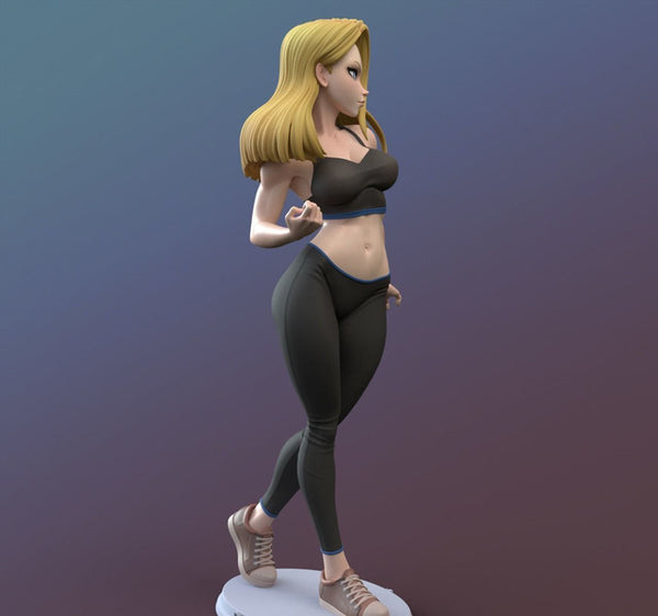 Android 18 Version SFW NSFW 3D Model Ready to Print