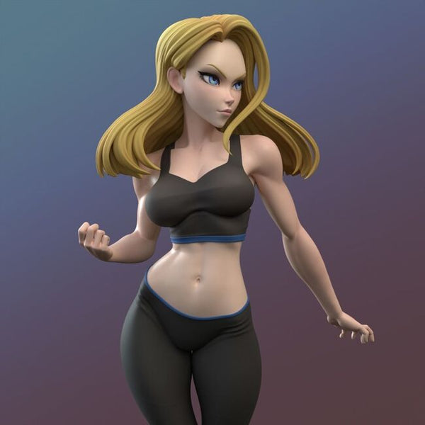 Android 18 Version SFW NSFW 3D Model Ready to Print