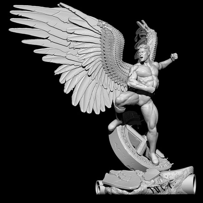 Angel Xmen Statue 3D Model Ready to Print