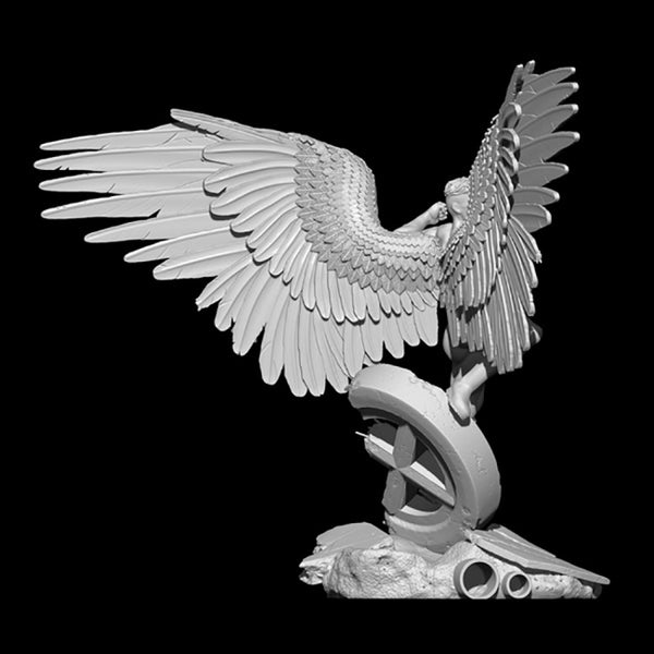 Angel Xmen Statue 3D Model Ready to Print
