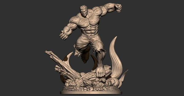 Angry Hulk 3D Model Ready to Print STL