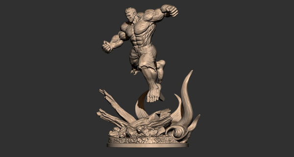 Angry Hulk 3D Model Ready to Print STL