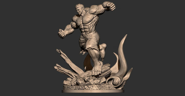 Angry Hulk 3D Model Ready to Print STL