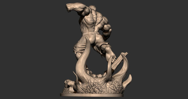 Angry Hulk 3D Model Ready to Print STL