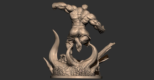 Angry Hulk 3D Model Ready to Print STL