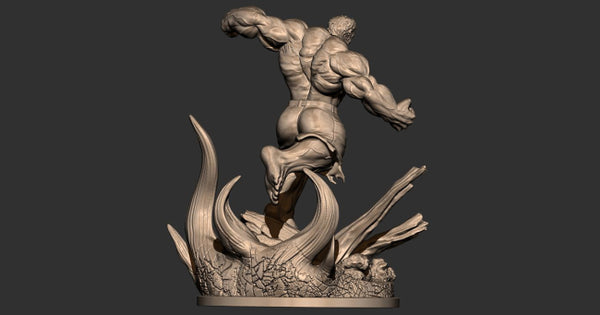 Angry Hulk 3D Model Ready to Print STL