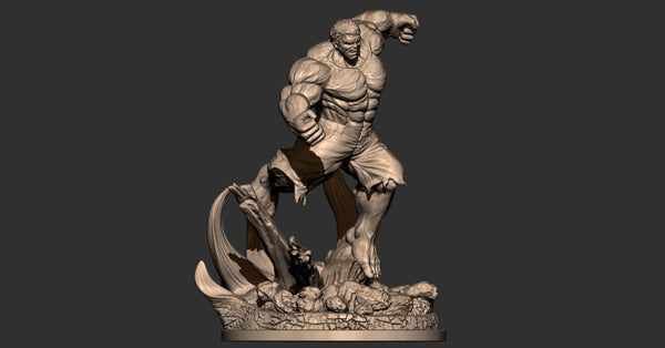 Angry Hulk 3D Model Ready to Print STL