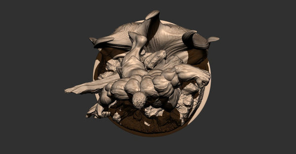 Angry Hulk 3D Model Ready to Print STL