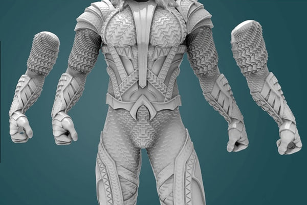 Aquaman Figurines 3D Model Ready to Print