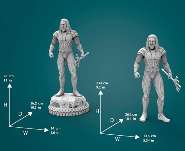 Aquaman Figurines 3D Model Ready to Print