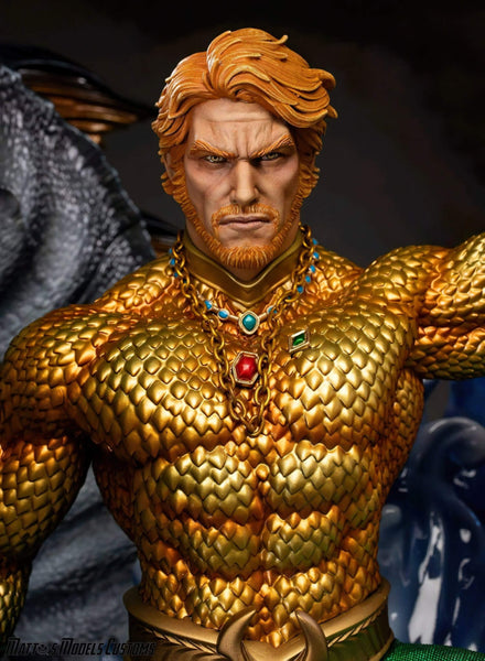 Aquaman on Throne 3D Model Ready to Print