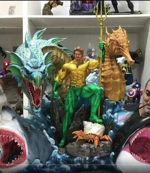Aquaman on Throne 3D Model Ready to Print