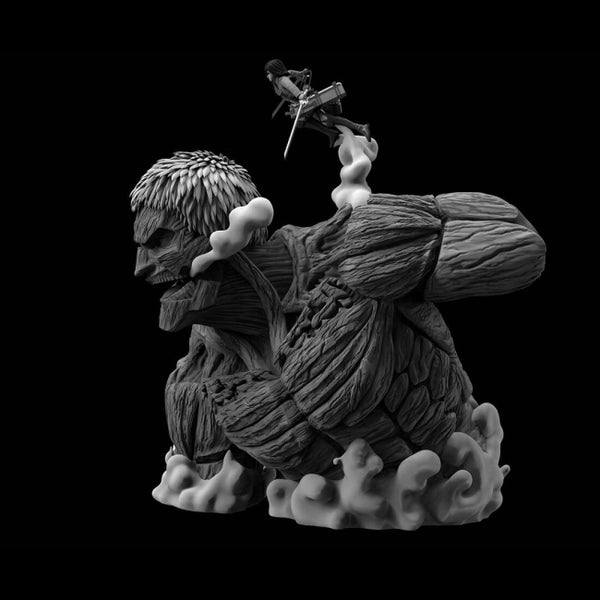 Armored Titan and Mikasa 3D Model Ready to Print