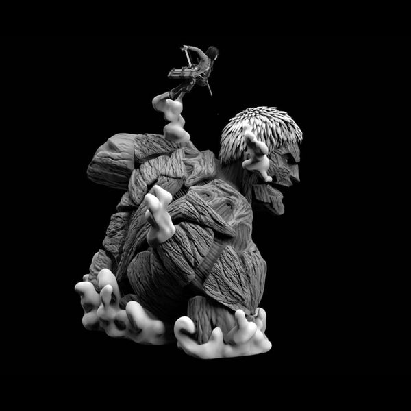 Armored Titan and Mikasa 3D Model Ready to Print