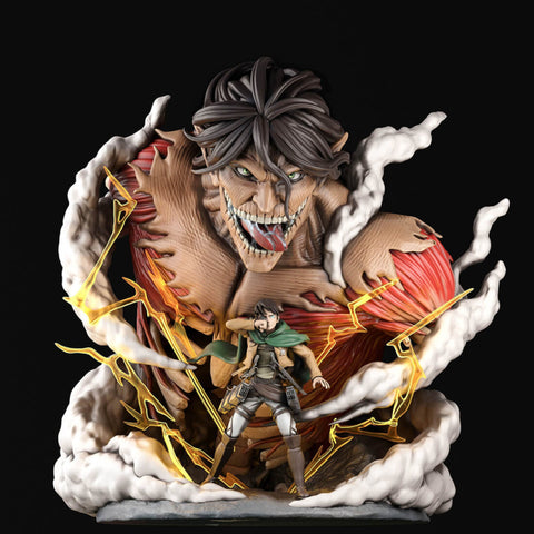 Attack Titan and Eren 3D Model Ready to Print