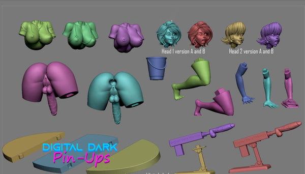 Aunt Cass NFSW 3D Figurine Ready to Print