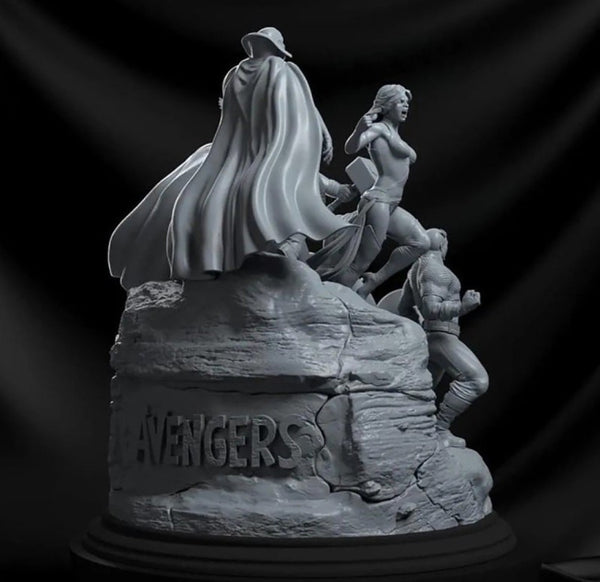 Avengers Diorama 3D Model Ready to Print