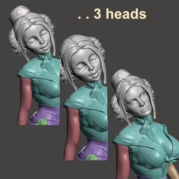 Bombshell Pinups Captain Marvel 3D Model Ready to Print STL