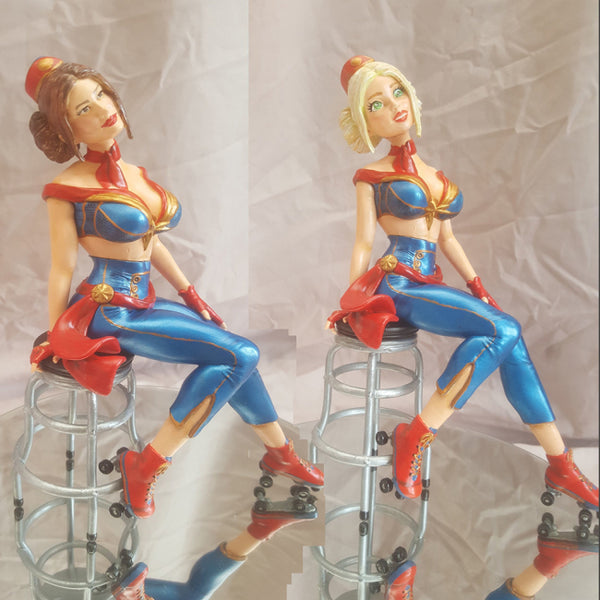 Bombshell Pinups Captain Marvel 3D Model Ready to Print STL