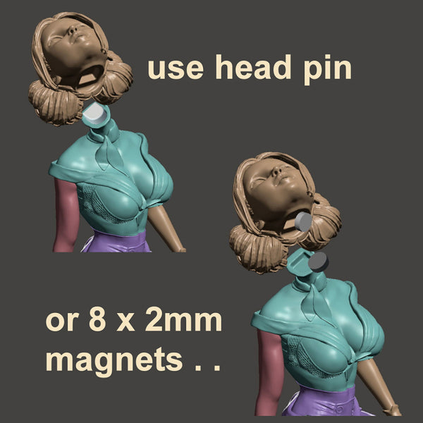 Bombshell Pinups Captain Marvel 3D Model Ready to Print STL
